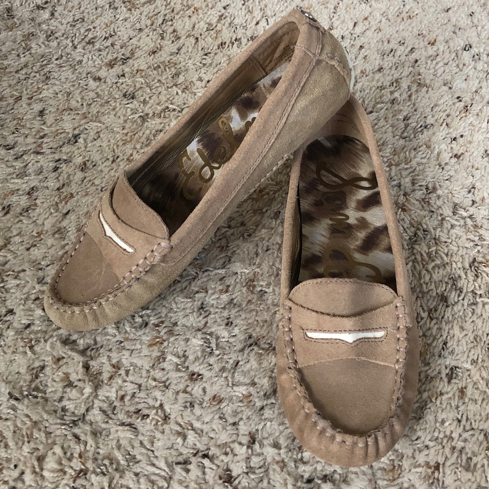 Sam Edelman Suede Tan Loafers 8